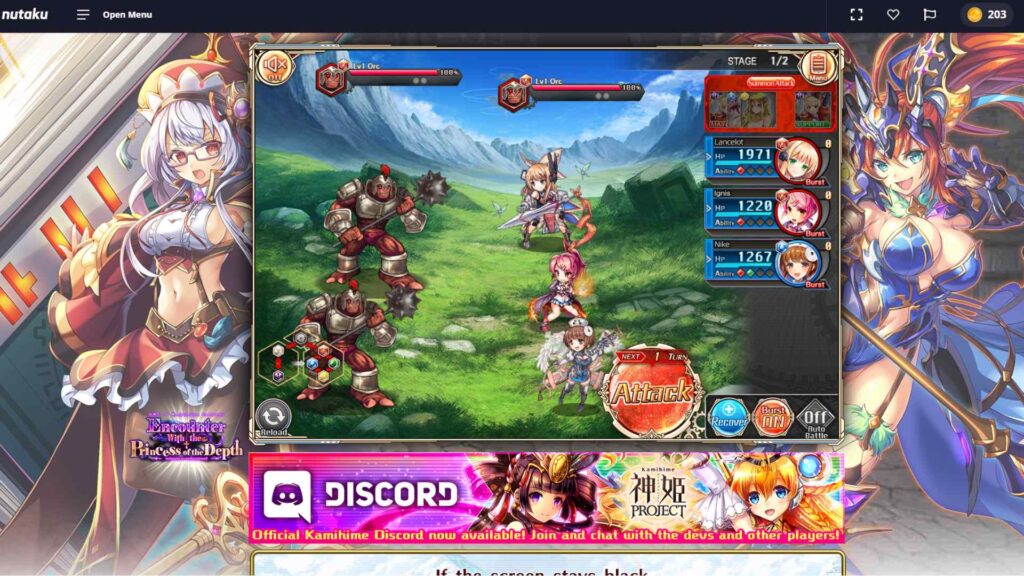 Kamihime Hentai Game Battle